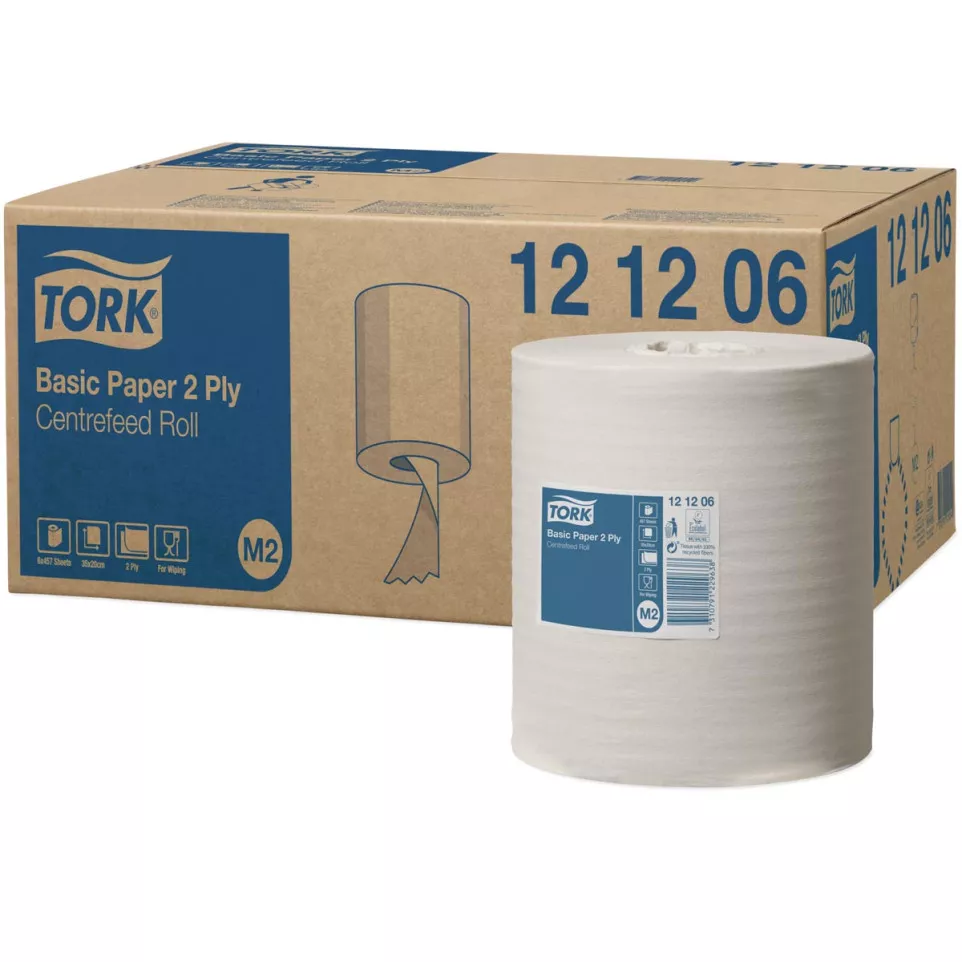 Tork 2-Ply Centerfeed Cleaning Paper...