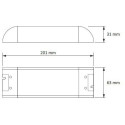 Driver LED Slim 75W 12V DC sans câble certifié TÜV / pce