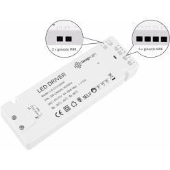 Driver LED Slim 60W 12V AC avec 4 connexions AMP / pce