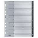 Leitz Recycle Dividers A4 11 Holes Polypropylene Black 1-10