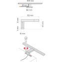 Lampe Amber chromé 4,5W blanc neutre 220V IP44 pour salle de bain / pce