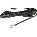 Led Spotlight STAR mini Ø11mm warm wit chroom 12V 0,6W + 2m kabel AMP / pce