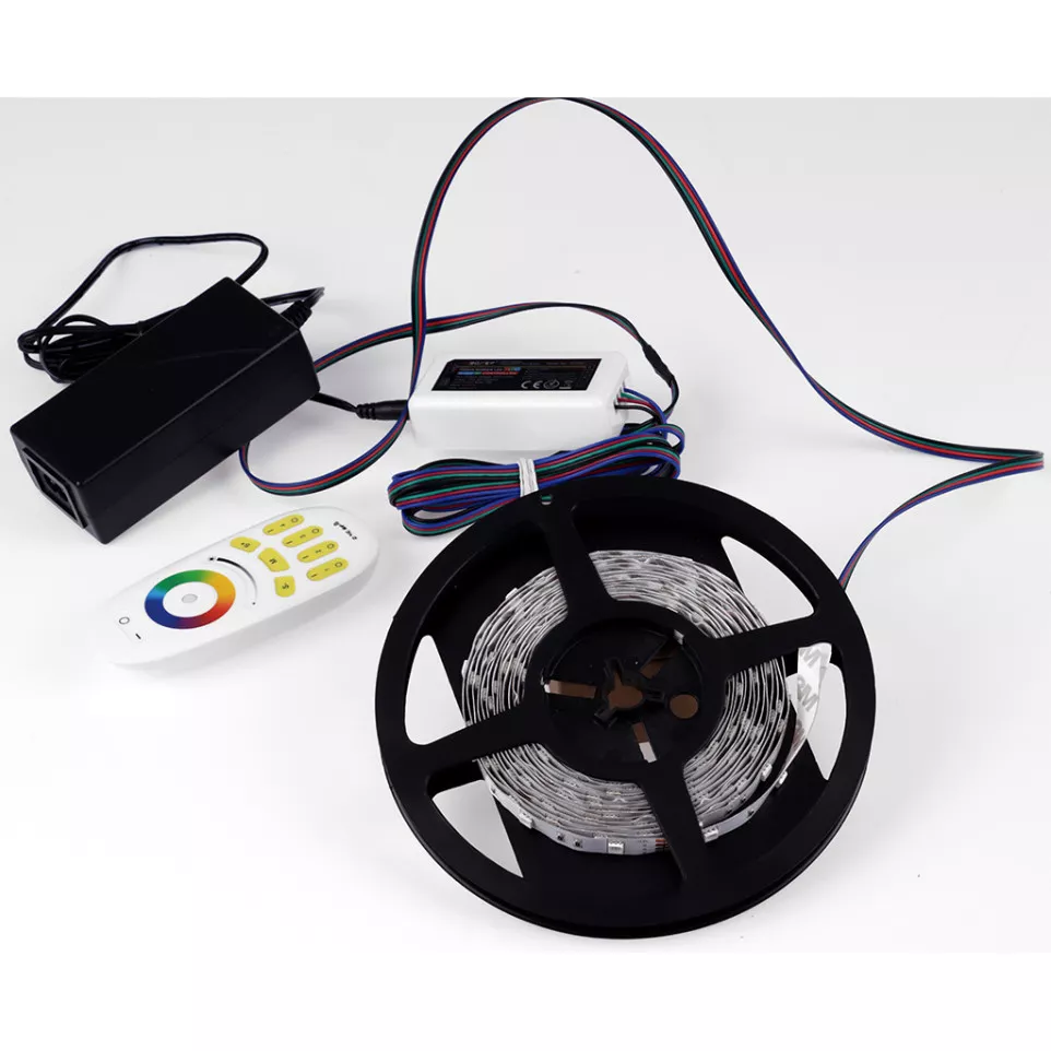 Kit ruban LED RGB 5050 5mx10mm...
