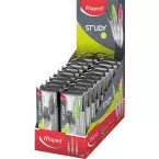 Maped passer Study 5-delige passerdoos:  - 1 passer Study  - 1 gum  - 1 mineslijper  - 1 kokertje potl...