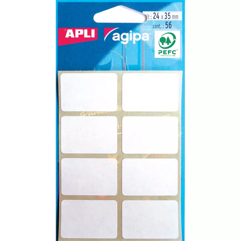 Agipa witte etiketten in etui ft 24 x...