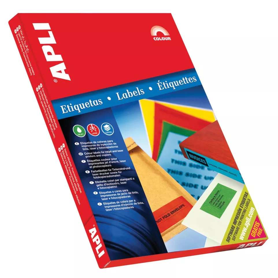 Apli Etiquettes colorées ft 70 x 37...