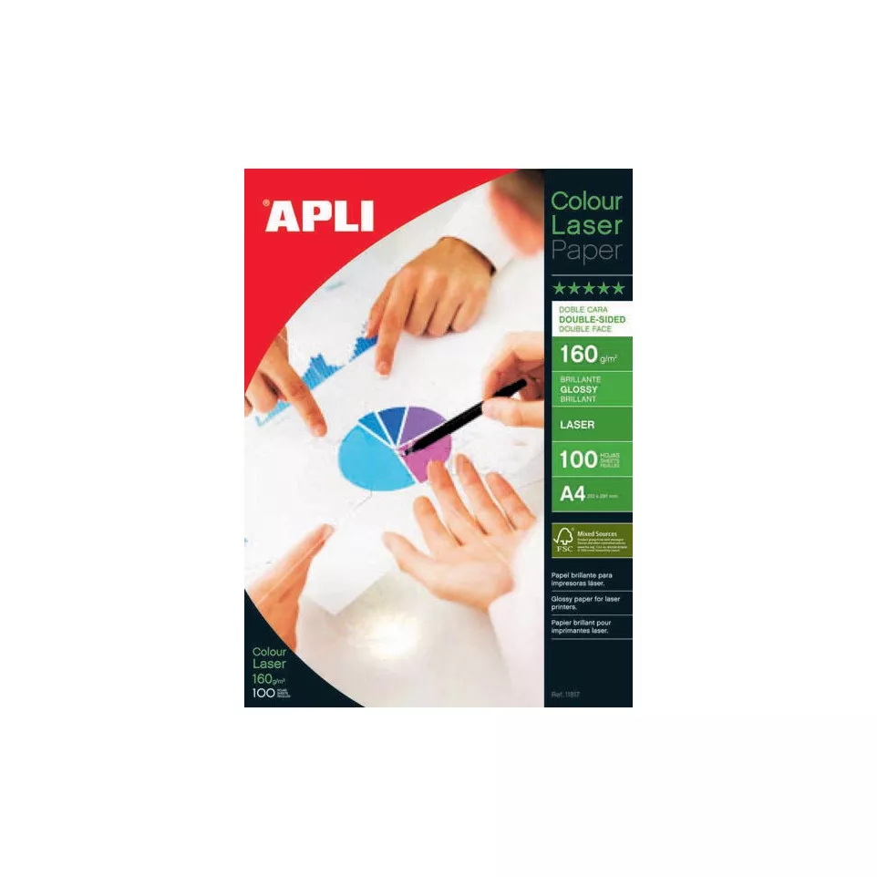 Apli Photo Paper Colour Laser A4, 160...