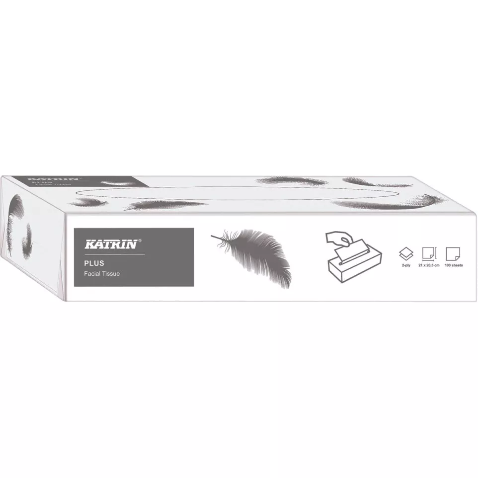 Katrin Plus 2-Ply Paper Tissues Box...