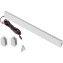 Railing Slanke LED garderobe rail met PIR sensor Alu 1000mm rechtse kabel / PCE