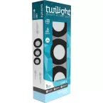 GU10 5W 400lm zwarte neutraal witte spot IP65 / 3pce