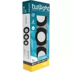 GU10 LED Spot 5W 400lm Warm White Black IP65 Pack of 3