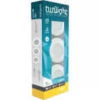 Spot GU10 5W 400lm blanc chaud blanc IP65 / 3pce