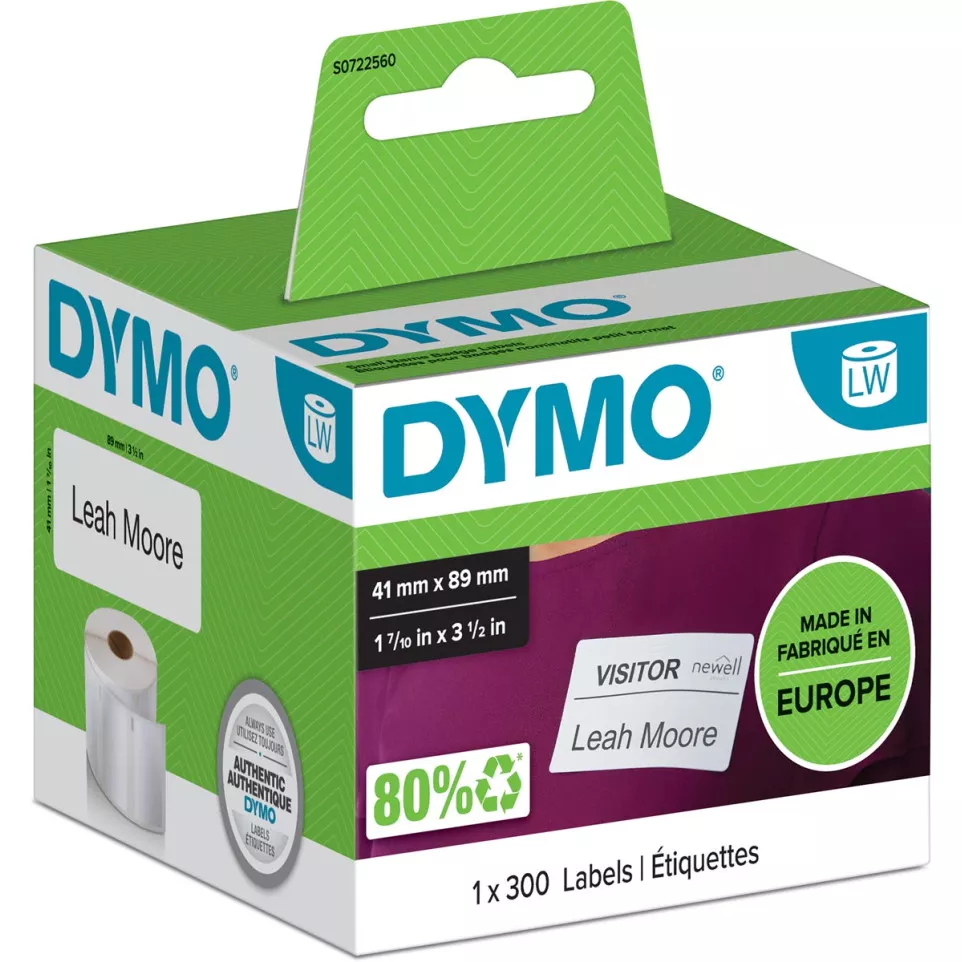 Dymo etiketten LabelWriter ft 89 x 41...