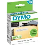 Dymo etiketten LabelWriter ft 19 x 51 mm, verwijderbaar, wit, 500 etiketten