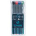 Schneider permanent marker Maxx 222, etui de 4 pièces en couleurs assorties