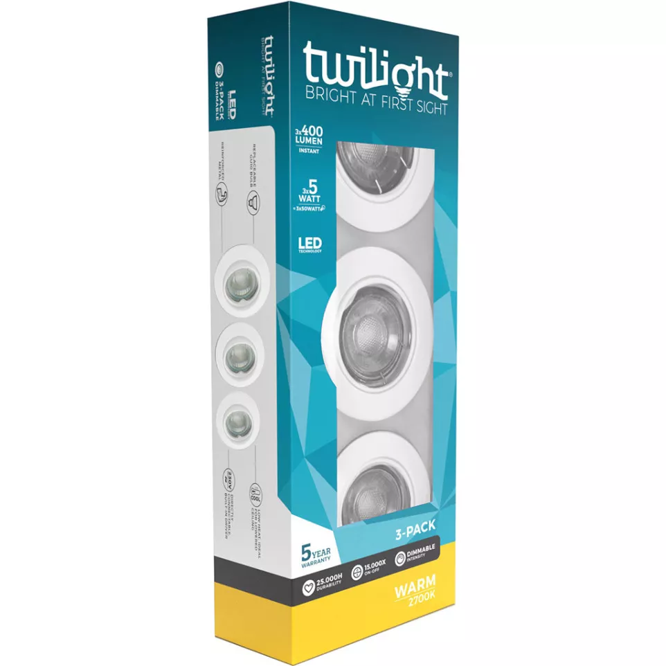 Spot GU10 5W 400lm blanc chaud...