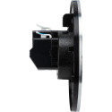 Initiale Thomson IP55 geborsteld aluminium ronde waterdichte wandcontactdoos / pce