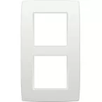 Original Double Vertical Cover Plate White Niko per piece