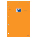 Oxford Orange Pads bloc-notes, ft A4+, ligné, 160 feuilles, perforation 4 trous