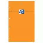 Oxford Orange Pads Notepad, A4+, Lined, 160 Sheets, 4-Hole Punched