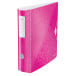 Leitz WOW Lever Arch File, 8.2 cm Spine, Pink
