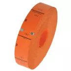 Roll of 1000 Orange Tickets