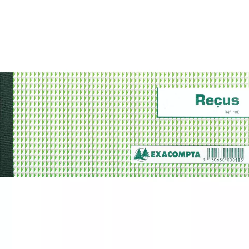 Exacompta reçus, ft 9 x 13 cm, 50...