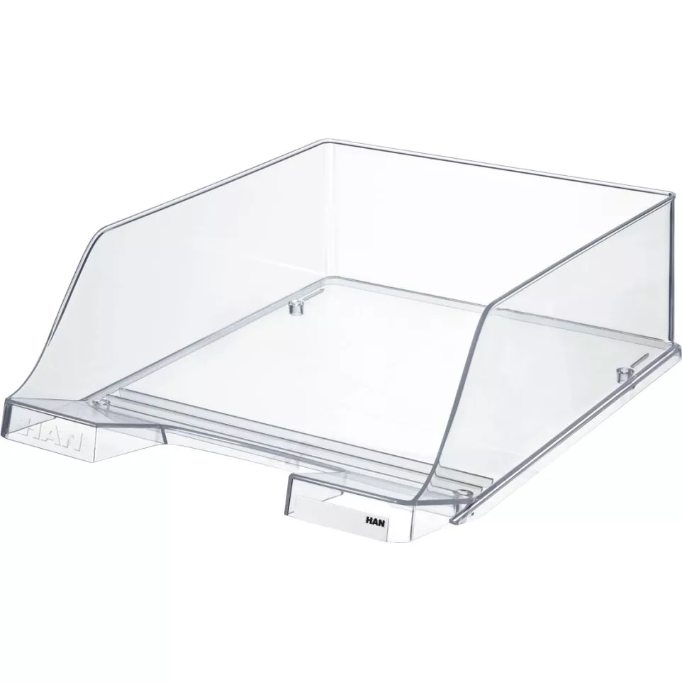 Han XXL Crystal Letter Tray, Transparent
