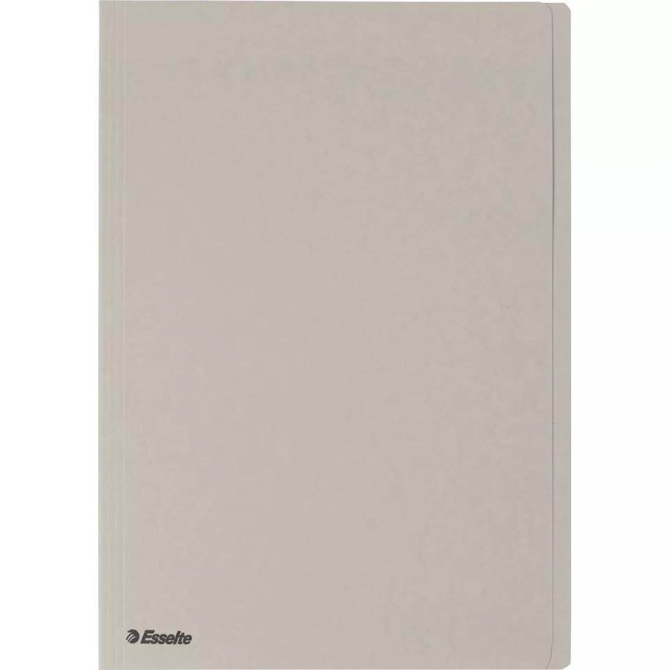 Esselte grey filing folder, folio size