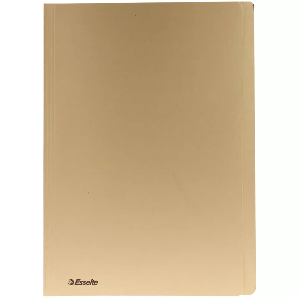 Esselte yellow card folder, folio size