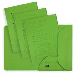 OXFORD Ultimate A4 Card Folders with 2 Flaps Pack of 25 Green
