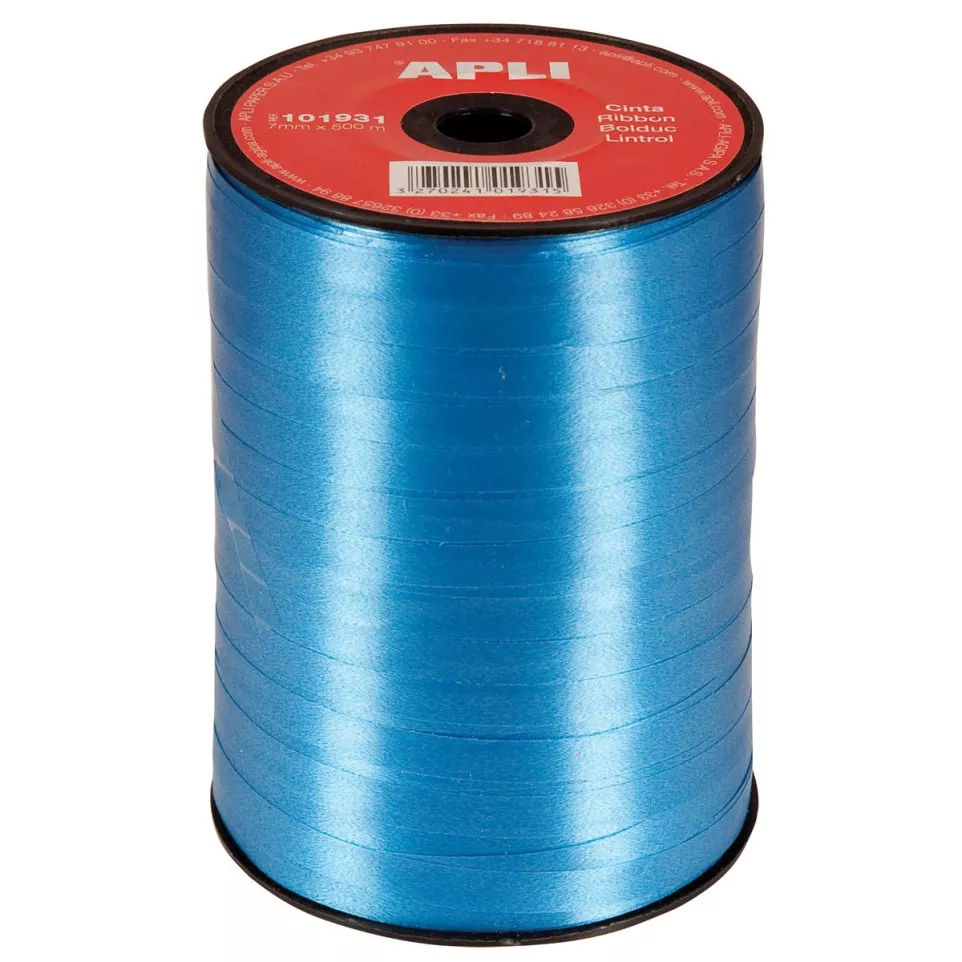 Apli Curling Ribbon 7 mm x 500 m, Blue