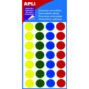 Apli verwijderbare etiketten cirkel 15 mm (b x h), 112 stuks