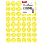 Agipa Removable Discount Labels -30% Yellow, Pack of 192