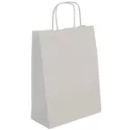 Apli White Kraft Paper Gift Bags, 50 Bags