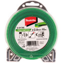 Fil nylon hélicoïdal 2mmx15m pour débroussailleuse / pce