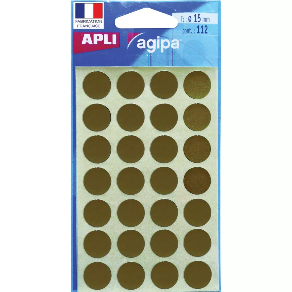 Agipa ronde etiketten in etui...
