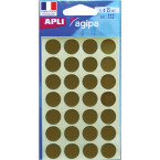 Agipa round gold labels in...