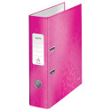 Leitz WOW Lever Arch File, Pink, 8.0 cm Spine