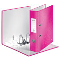 Leitz WOW Lever Arch File, Pink, 8.0 cm Spine
