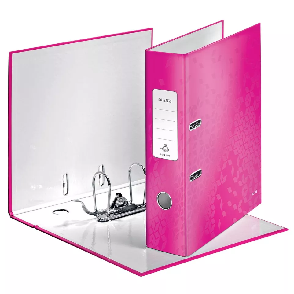 Leitz WOW Lever Arch File, Pink, 8.0...