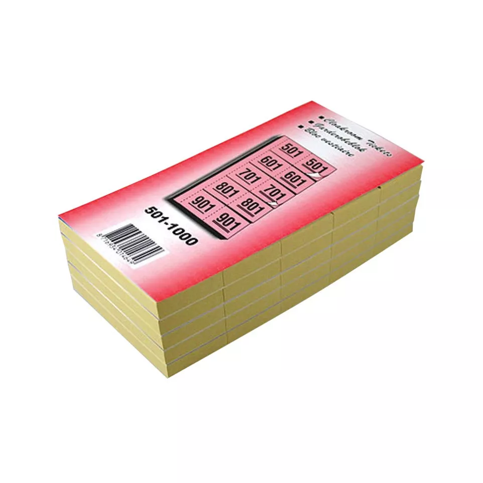 Locker Ticket Books Numbered 501 to...