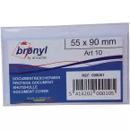 Bronyl U-Shaped Transparent PVC Credit Card Sleeve 140 Microns