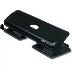 Rapid 4-Hole Punch, 20 Sheets, Black