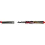 Pilot V-Pen Disposable Fountain Pen Silver Barrel Red