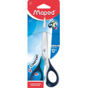 Maped ciseaux Sensoft, ft 16 cm, droite, bouts pointus, inox, couleurs assorties, blister de 1 pièce