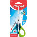 Maped ciseaux Sensoft, ft 13 cm, droite, bouts rond, inox, couleurs assorties, blister de 1 pièce