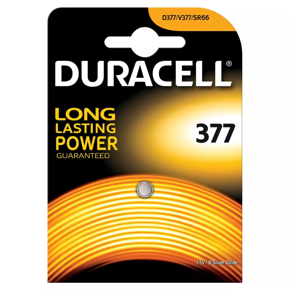 Duracell piles bouton Duralock 377,...