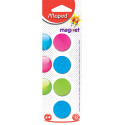 Maped magneten, 27 mm, geassorteerde kleuren, blister van 4 stuks