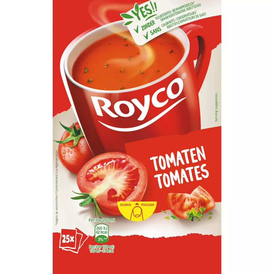 Royco Minute Soup Tomato, pack of 25...